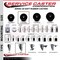 Service Caster 3.5'' Soft Rubber Swivel 3/4'' Expanding Stem Caster Set 2 Total Lock Brakes, 4PK SCC-EXTTL20S3514-SRS-2-S-2-34 - alternate 5
